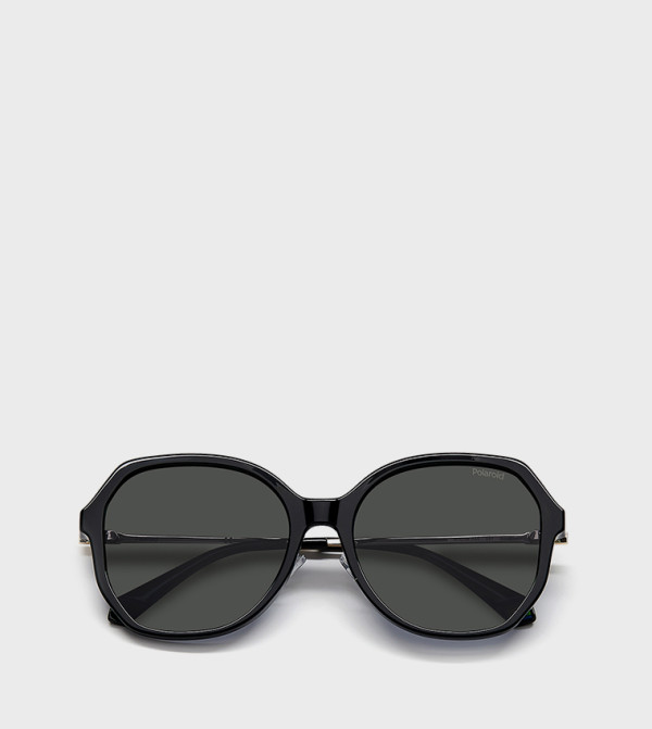 بولارويد بولارويد - أسود Round Sunglasses