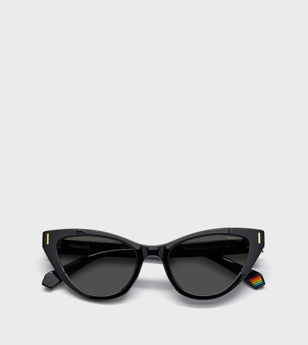 Polaroid  Cat Eye Sunglasses - Black Cat Eye Sunglasses