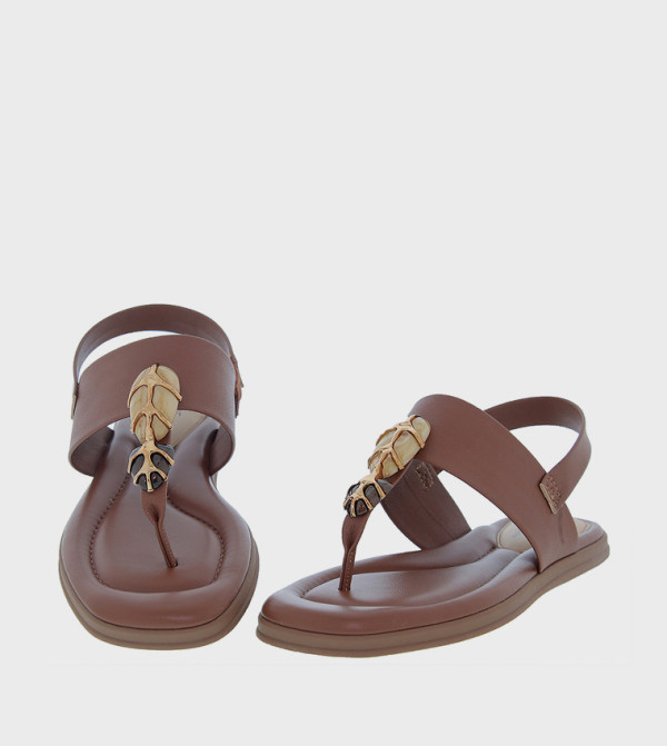 مودير مودير - بني  Flat Sandals