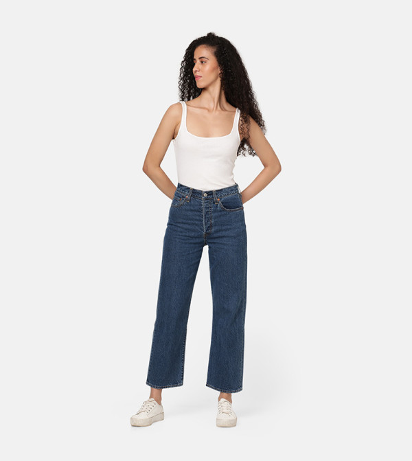 ليفايز  جينز فلير - نيلي داكن جينز فلير