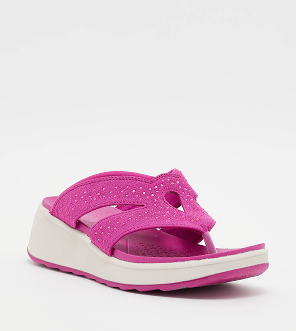 Bzees Bzees - Pink Wedge Sandals