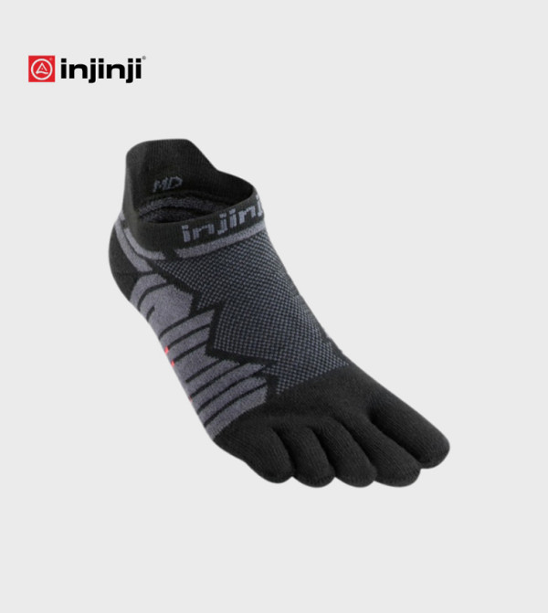 Injinji  Ankle Length Socks - BLACK Ankle Length Socks