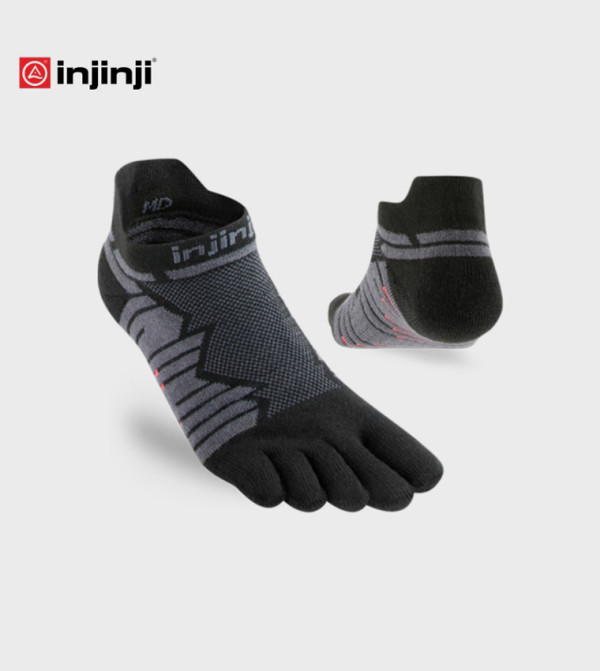 Injinji  Ankle Length Socks - BLACK Ankle Length Socks