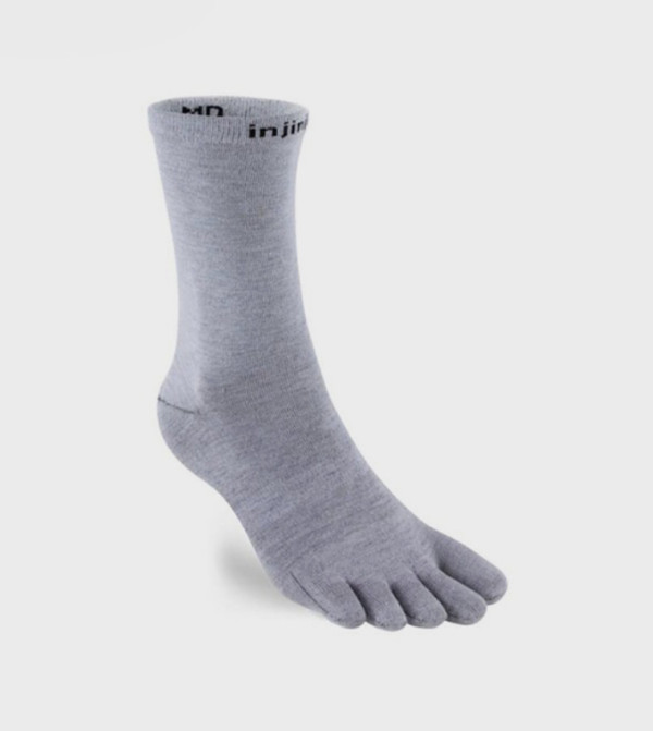 Injinji  Socks - Grey Calf Length Socks