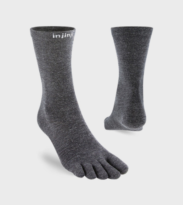 Injinji  Socks - Grey Calf Length Socks