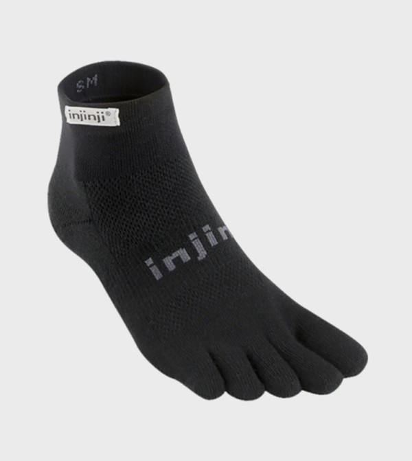 Injinji  Ankle Length Socks - BLACK Ankle Length Socks