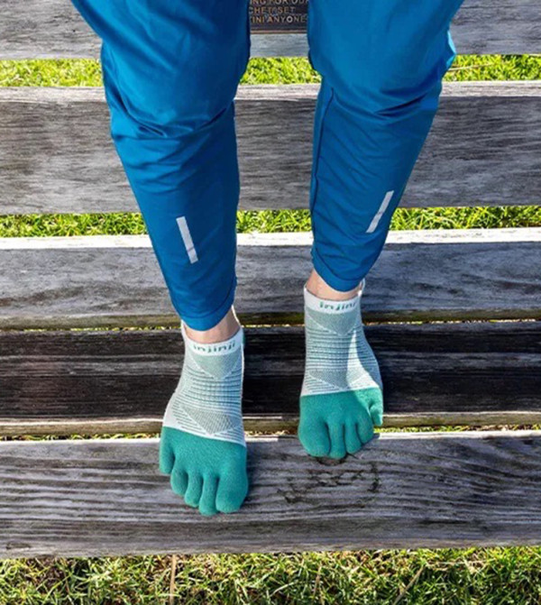 Injinji  Ankle Length Socks - Green Ankle Length Socks