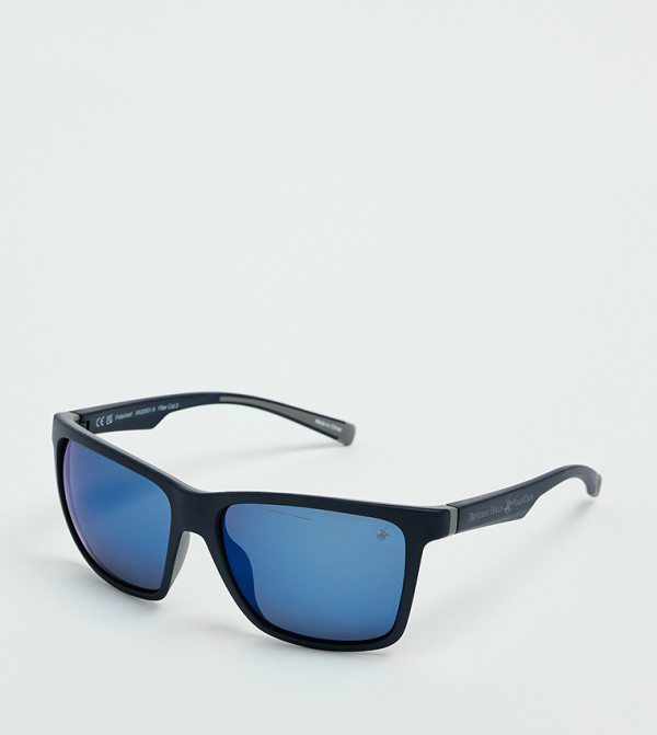Beverly Hills Polo Club Square Sunglasses - Navy undefined
