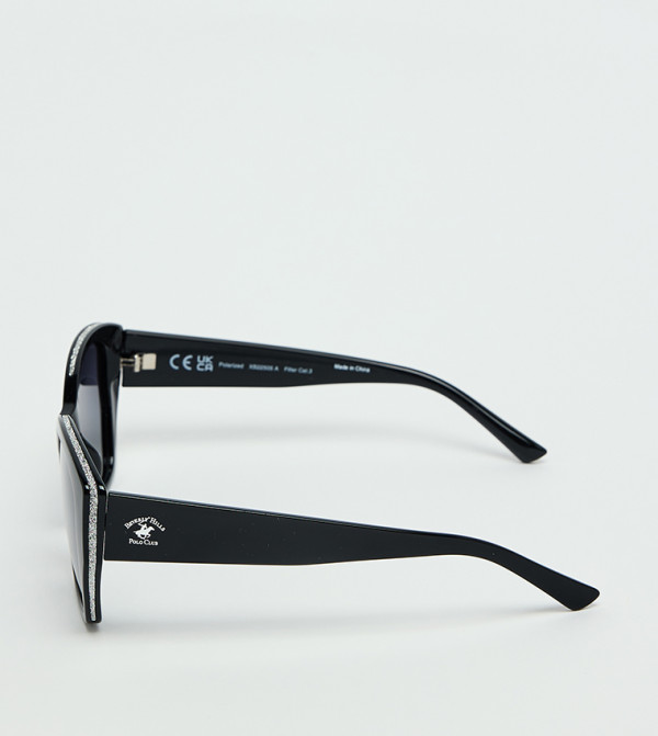 Beverly Hills Polo Club  Retro Sunglasses - Black undefined