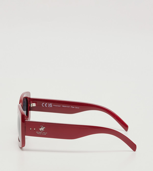 بيفرلي هيلز بولو كلوب  ريترو - أحمر  Retro Sunglasses