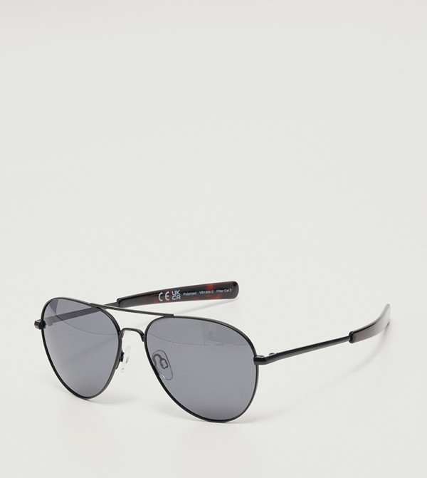بيفرلي هيلز بولو كلوب  نظارات شمسية - أسود Aviators