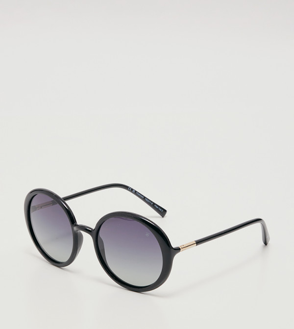 بيفرلي هيلز بولو كلوب  دائرية - أسود Round Sunglasses