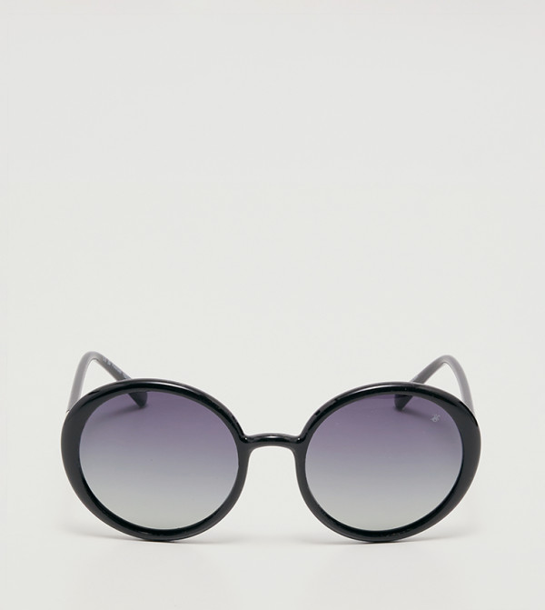 بيفرلي هيلز بولو كلوب  دائرية - أسود Round Sunglasses