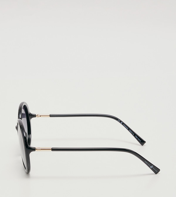 بيفرلي هيلز بولو كلوب  دائرية - أسود Round Sunglasses