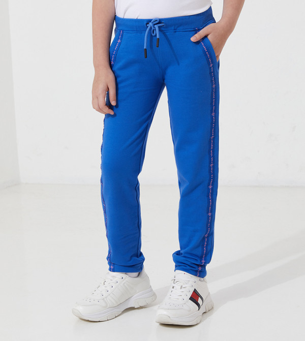  ايروبوستال  بناطيل مشي وركض - أزرق Leggings