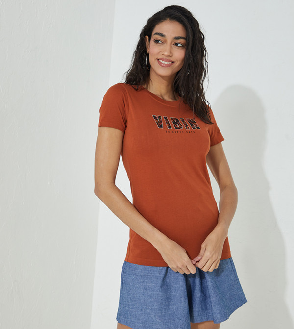 Aeropostale Aeropostale - Brown Casual T-Shirts