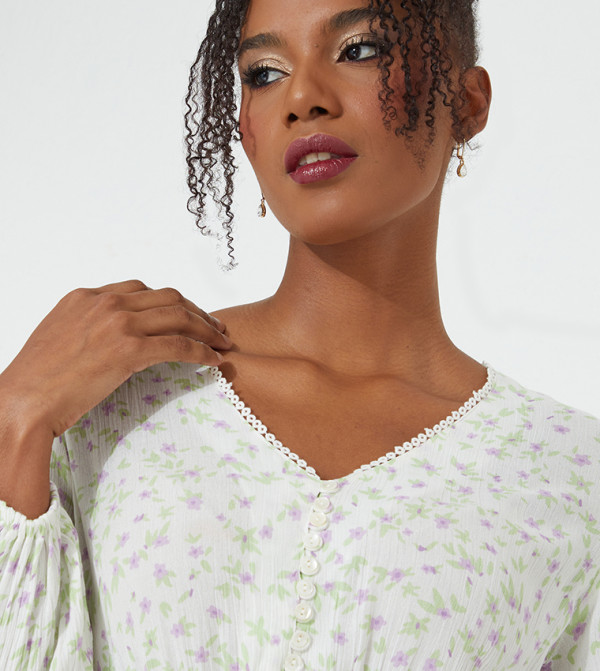 Aeropostale  floral-dresses-march - Ivory Casual Dresses