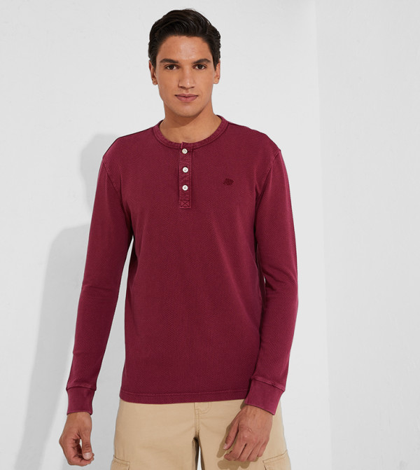Aeropostale  Casual T-Shirts - Purple T-shirts