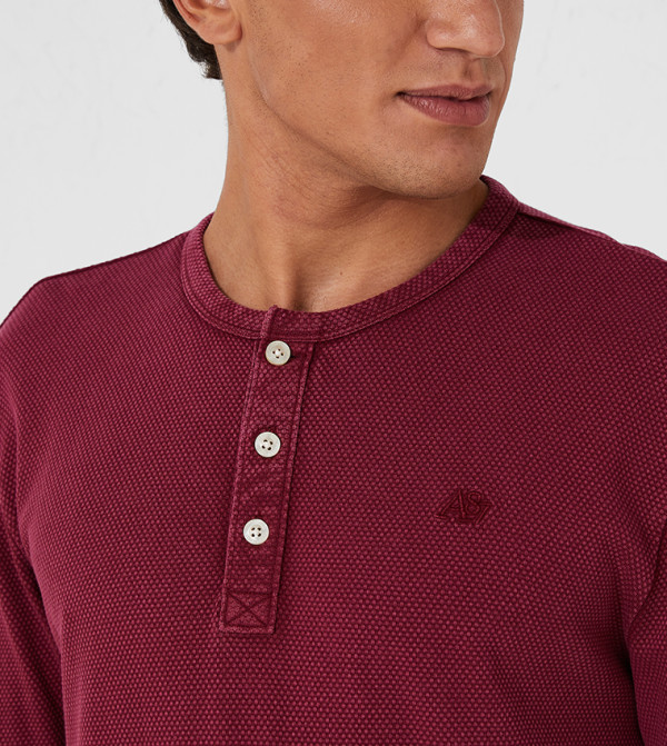 Aeropostale  Casual T-Shirts - Purple T-shirts