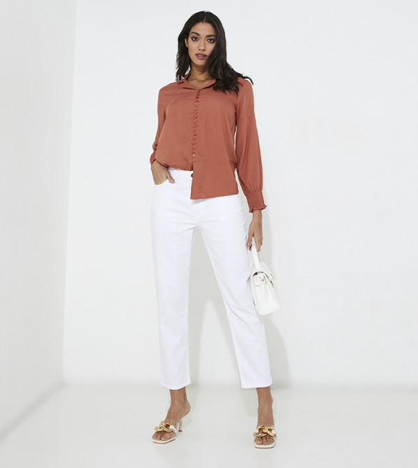 Aeropostale Clothing - White Mom Jeans