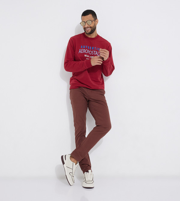 Aeropostale Aeropostale - Burgundy Chinos