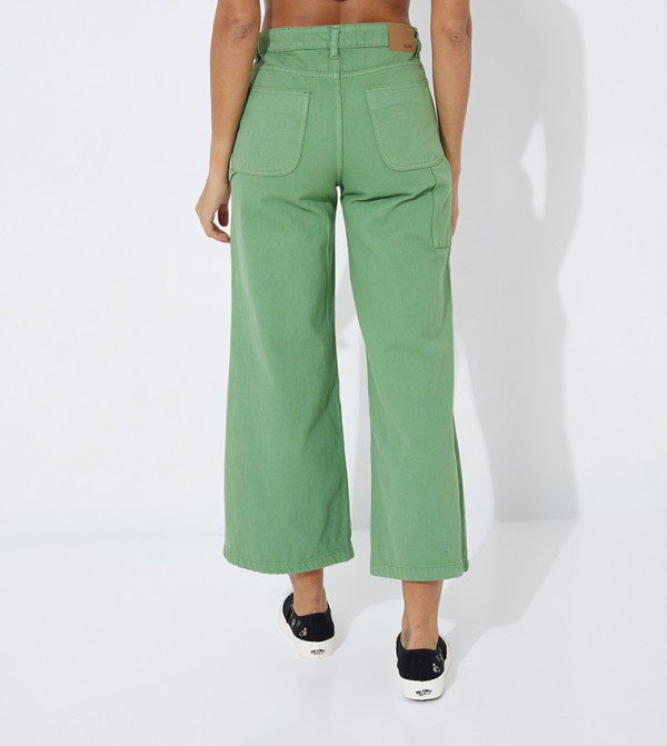 Aeropostale  Wide Leg Jeans - Green Flared Jeans