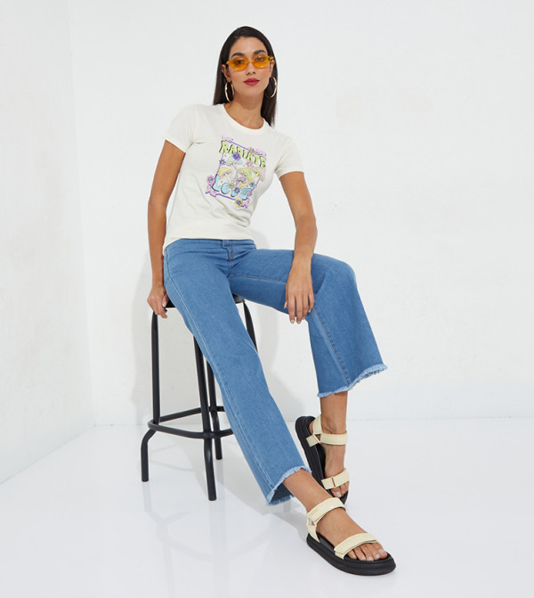 Aeropostale Flared Jeans - Blue Flared Jeans