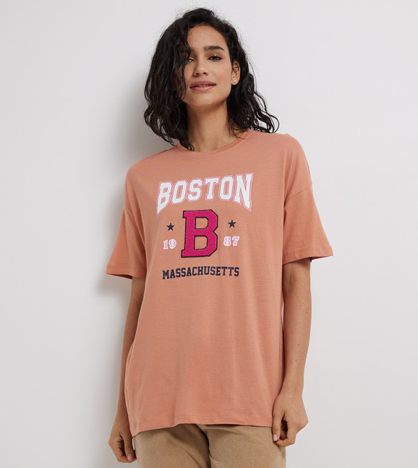 Aeropostale Aeropostale - Camel Casual T-Shirts