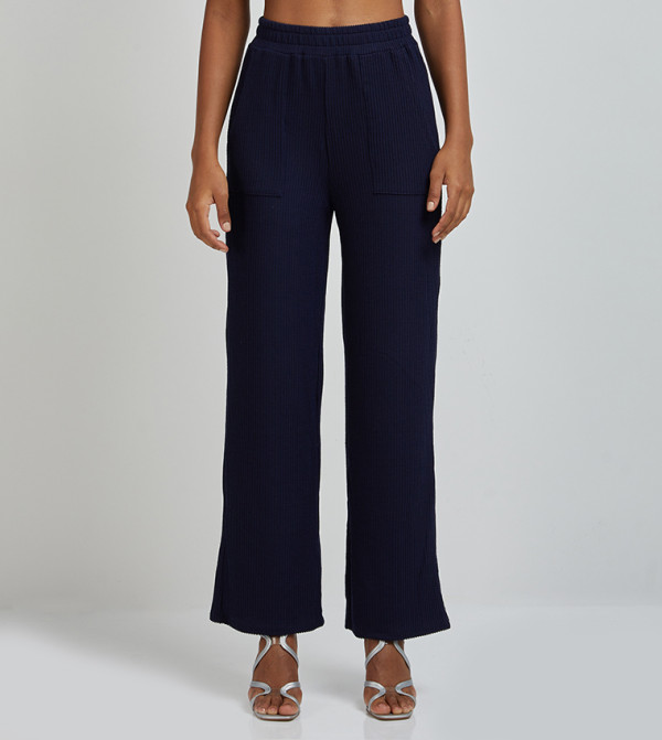 Aeropostale Casual Pants - Navy Regular Pants