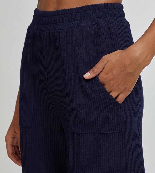 Aeropostale Casual Pants - Navy Regular Pants