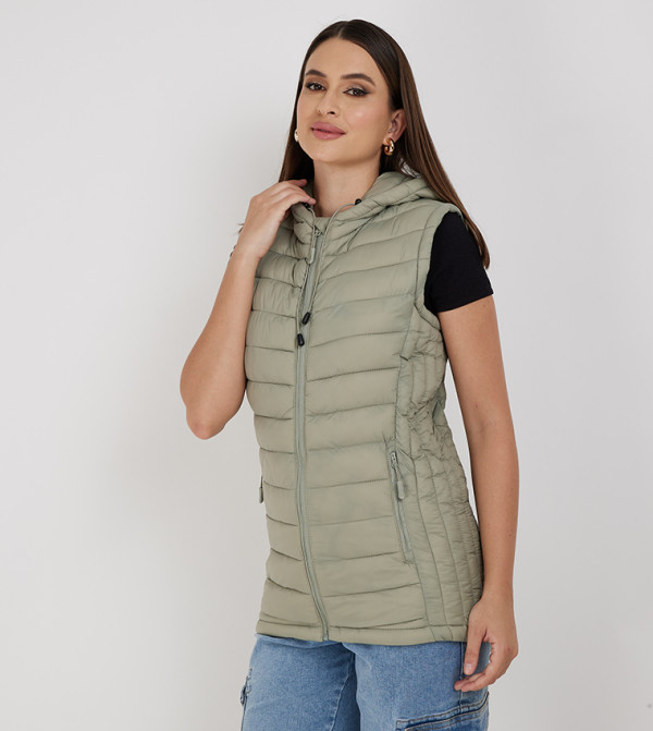 Aeropostale Aeropostale - Grey Puffer & Quilted Jackets