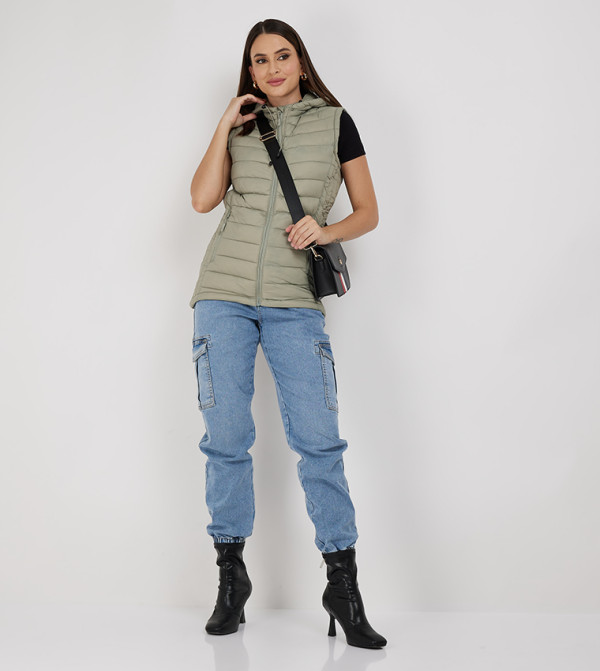 Aeropostale Aeropostale - Grey Puffer & Quilted Jackets