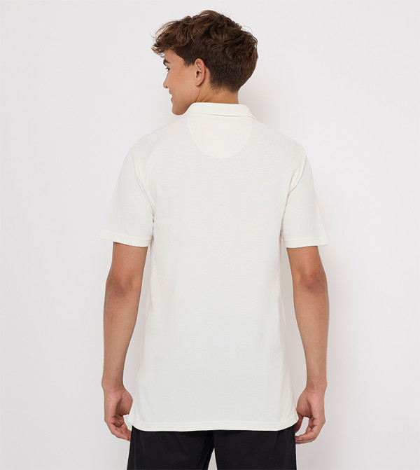 Aeropostale  Polo T-Shirts - Ivory Polo T-shirts