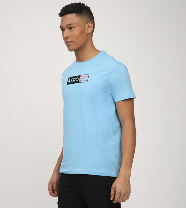 Aeropostale Aeropostale - Blue Round Neck T-Shirts
