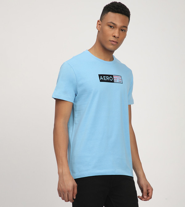 Aeropostale Aeropostale - Blue Round Neck T-Shirts