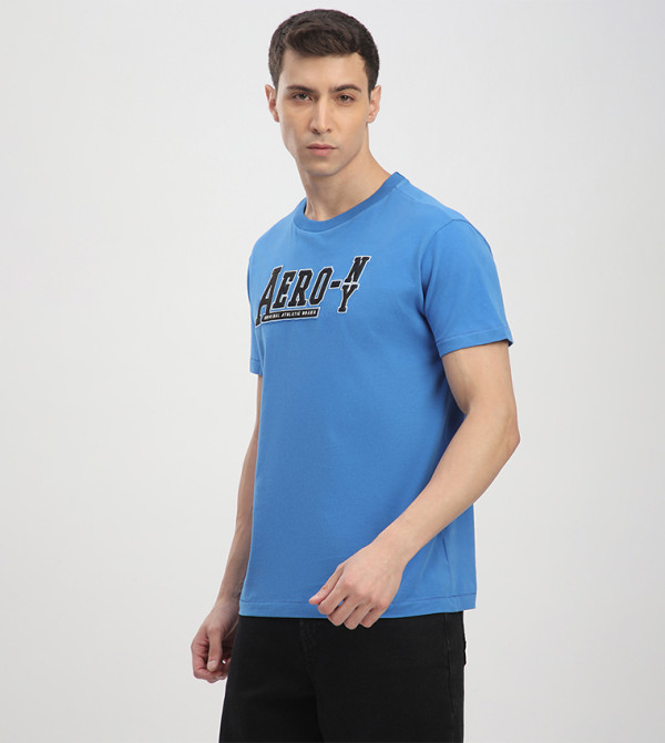 Aeropostale Aeropostale - Blue Round Neck T-Shirts