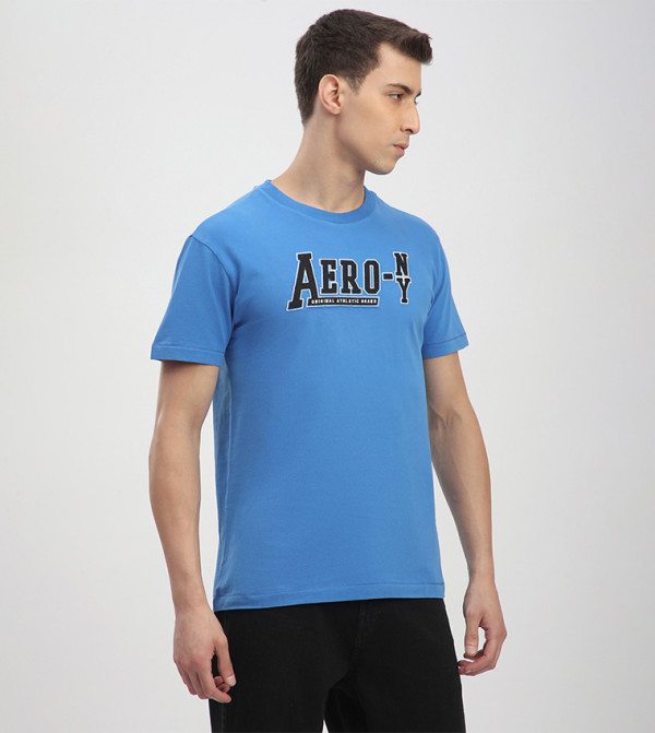 Aeropostale Aeropostale - Blue Round Neck T-Shirts