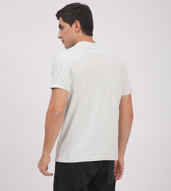 Aeropostale Aeropostale - Grey Round Neck T-Shirts