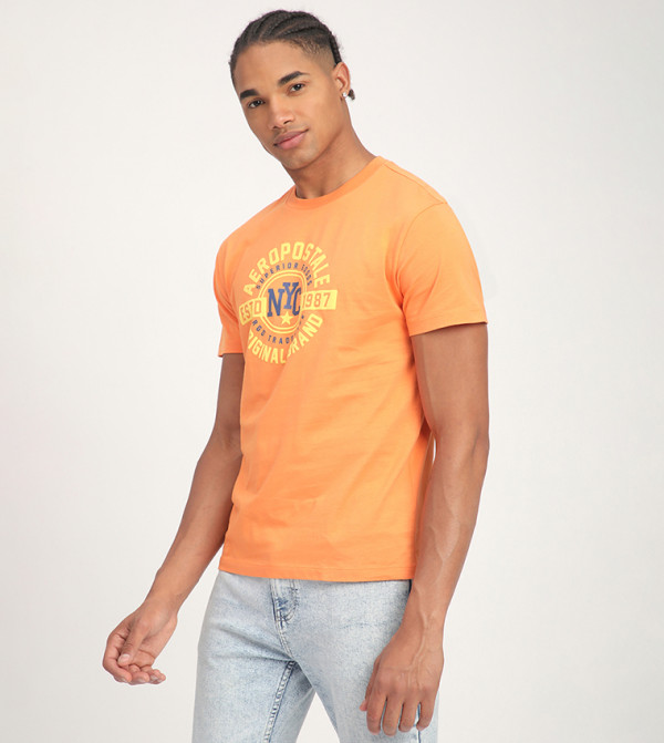  ايروبوستال  ايروبوستال - خوخي Round Neck T-Shirts