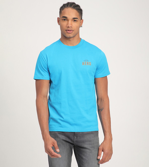  ايروبوستال  ايروبوستال - أزرق Round Neck T-Shirts