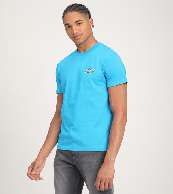  ايروبوستال  ايروبوستال - أزرق Round Neck T-Shirts