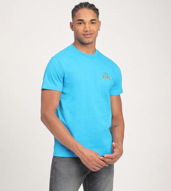  ايروبوستال  ايروبوستال - أزرق Round Neck T-Shirts