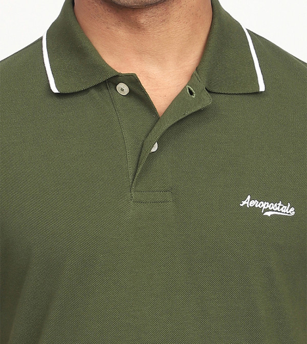 Aeropostale  Clothing - Green Polo T-shirts