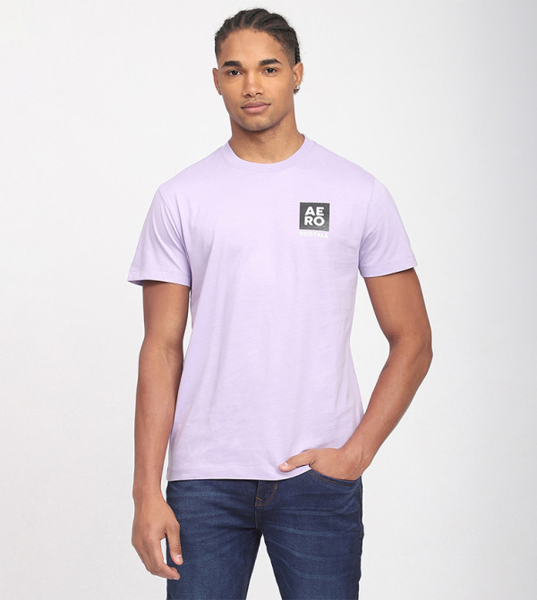 Aeropostale Aeropostale - Lavender Casual T-Shirts
