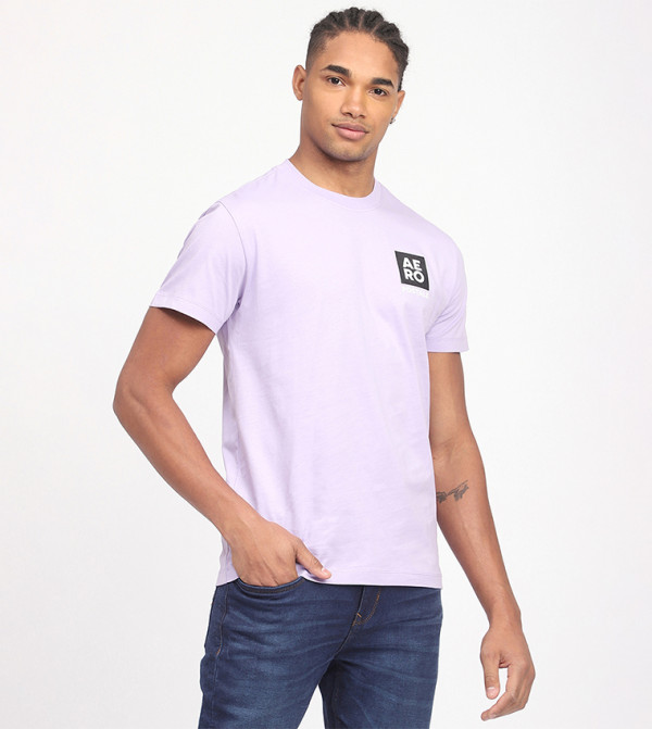 Aeropostale Aeropostale - Lavender Casual T-Shirts