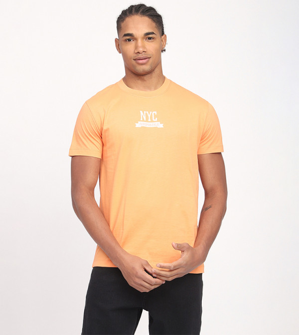 Aeropostale Aeropostale - Orange Casual T-Shirts
