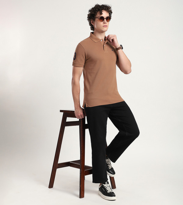 Aeropostale Aeropostale - Brown Polo T-shirts