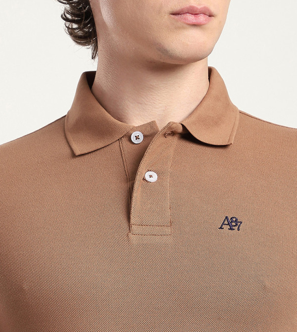 Aeropostale Aeropostale - Brown Polo T-shirts