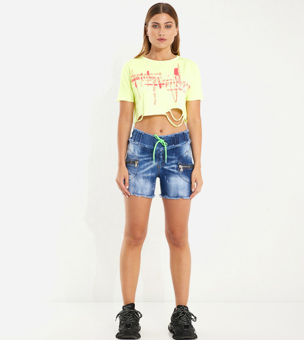 ViaDelleRose ViaDelleRose - Blue Denim shorts