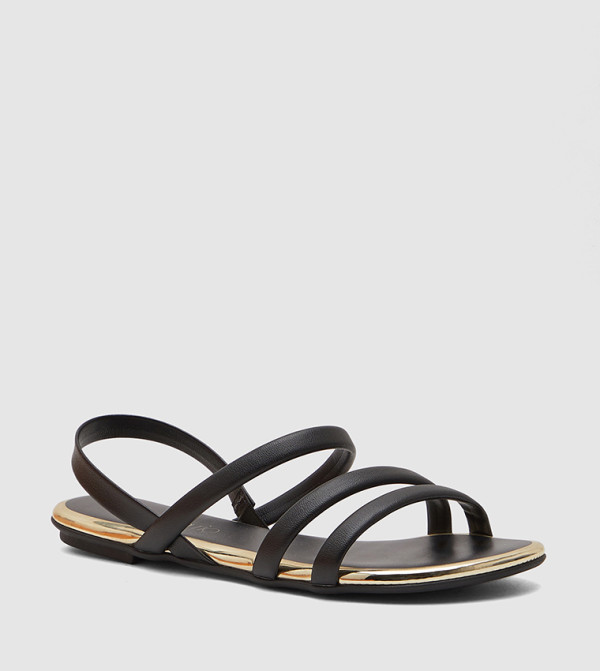 Beira Rio Beira Rio - Black Flat Sandals